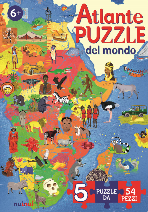 Atlante puzzle del mondo