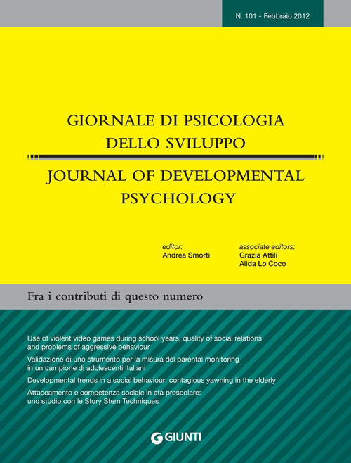 Giornale di psicologia dello sviluppo. Febbraio-Marzo 2012. Ediz. italiana e inglese