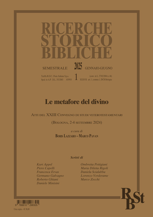 Ricerche storico-bibliche. Volume Vol. 1