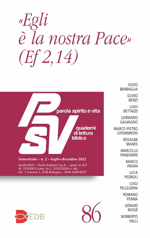 Parola spirito e vita. Quaderni di lettura biblica. Volume Vol. 2