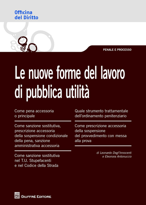Le nuove forme del lavoro di pubblica utilità