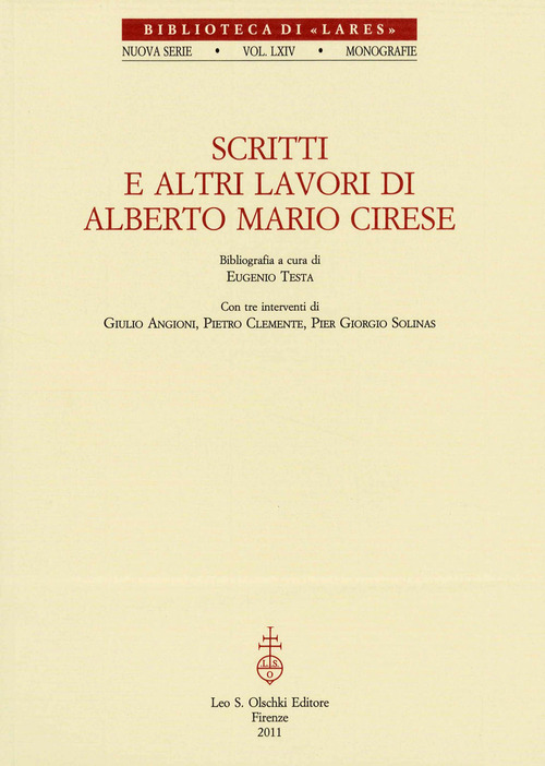 Scritti e altri lavori di Alberto Mario Cirese