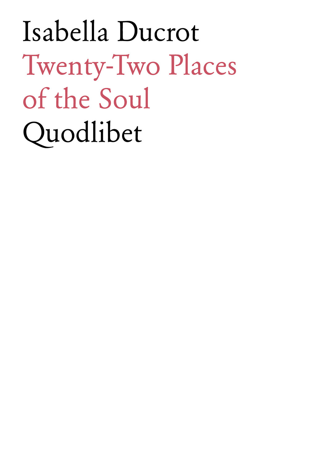 TWENTY-TWO PLACES OF THE SOUL - 9788822920652