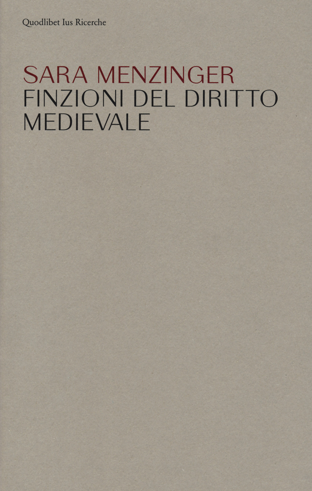 FINZIONI DEL DIRITTO MEDIEVALE - 9788822920959