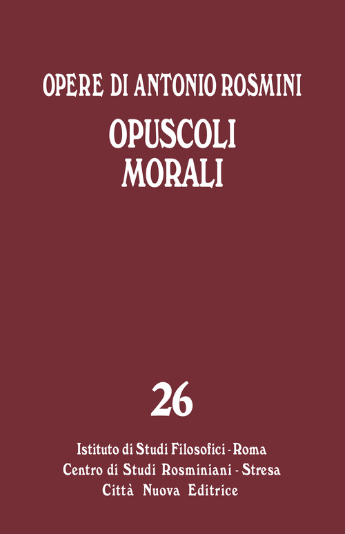 Opere. Volume 26