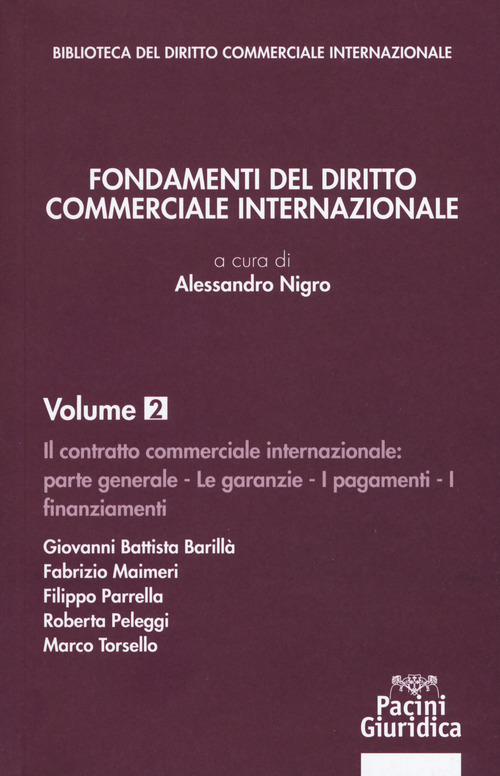 Fondamenti del diritto commerciale internazionale. Volume Vol. 2