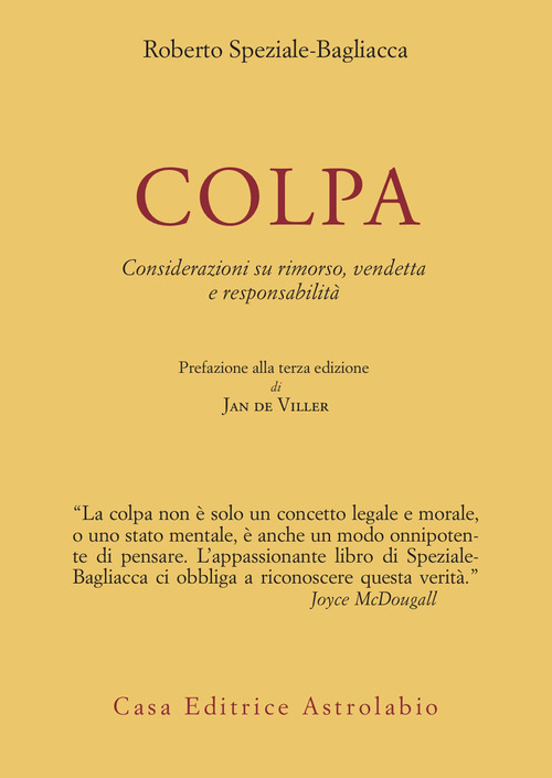 Colpa. Considerazioni su rimorso, vendetta e responsabilità