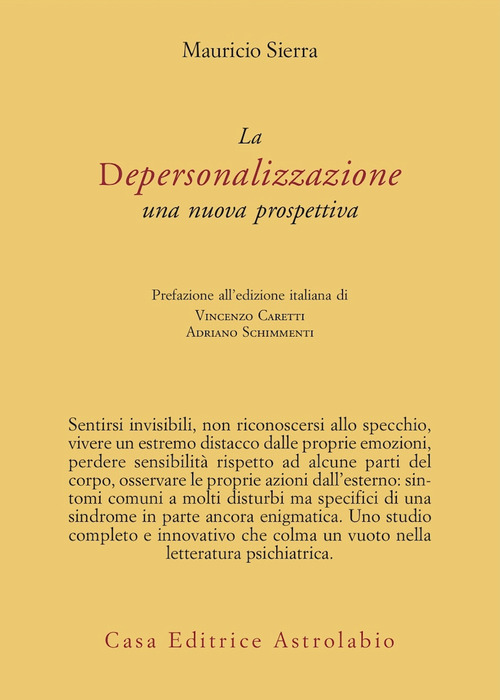 La depersonalizzazione. Una nuova prospettiva