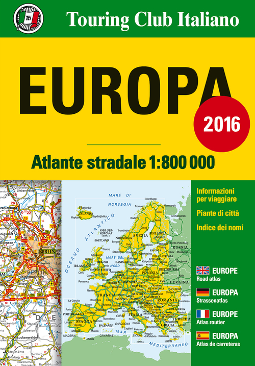 Atlante stradale d'Europa 1:800.000