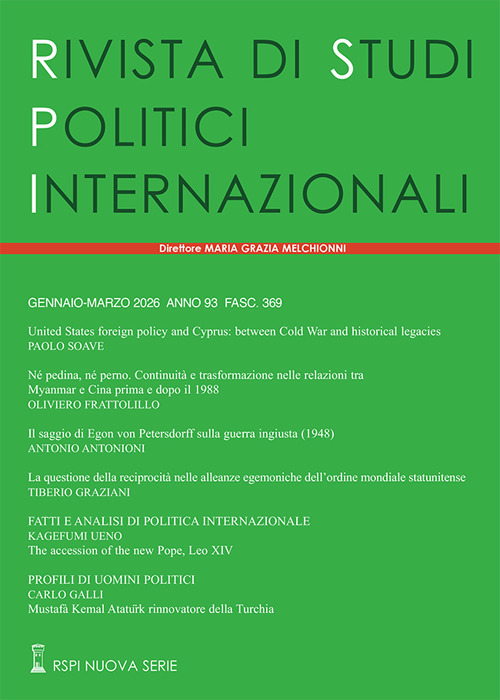 Rivista di studi politici internazionali. Volume Vol. 1