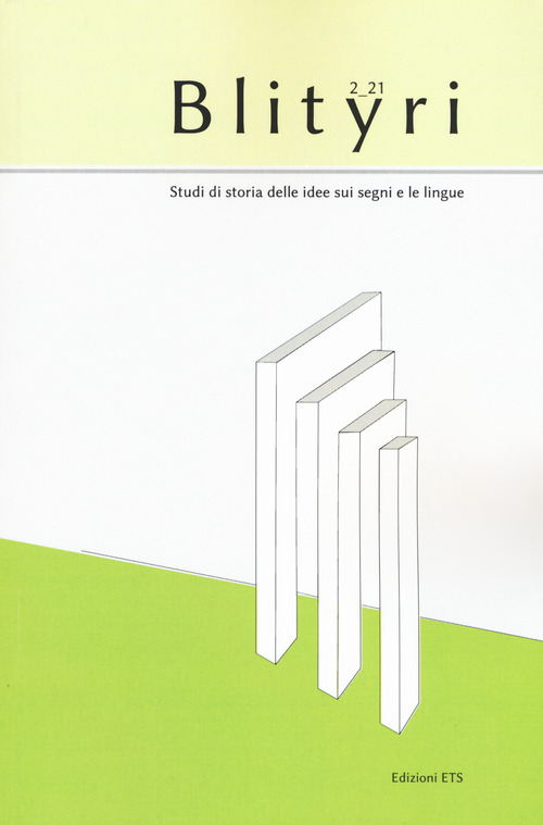 Blityri. Studi di storia delle idee sui segni e le lingue. Volume 2