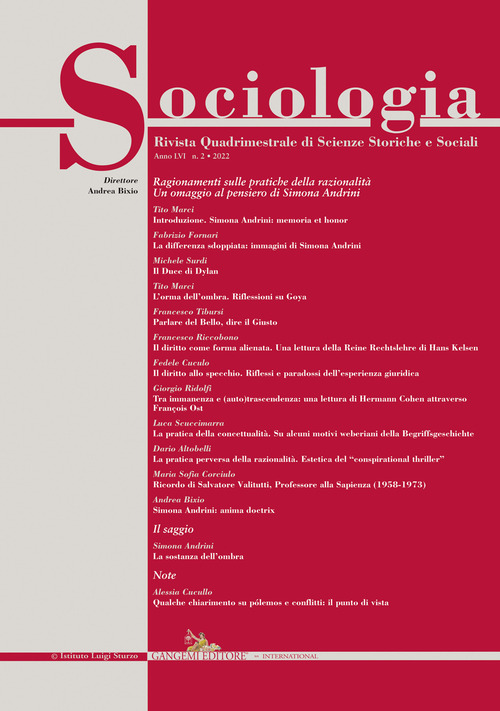 Sociologia. Rivista quadrimestrale di scienze storiche e sociali. Volume 2