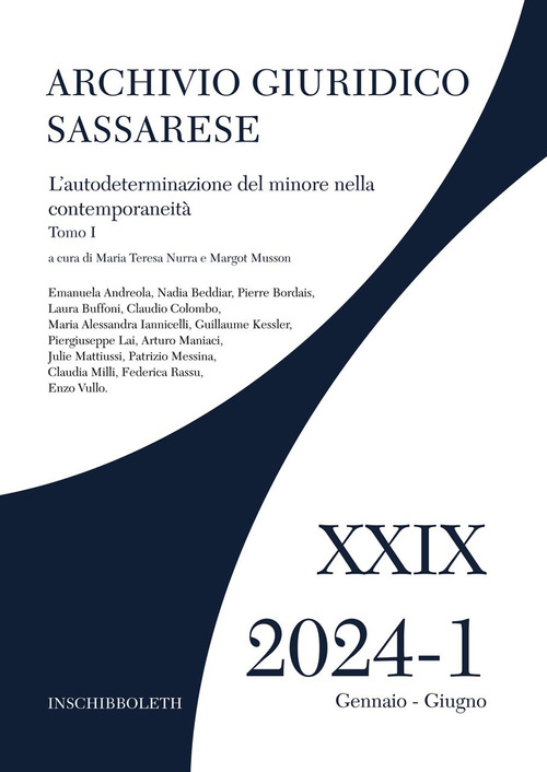 Archivio giuridico sassarese. Volume Vol. 1/1
