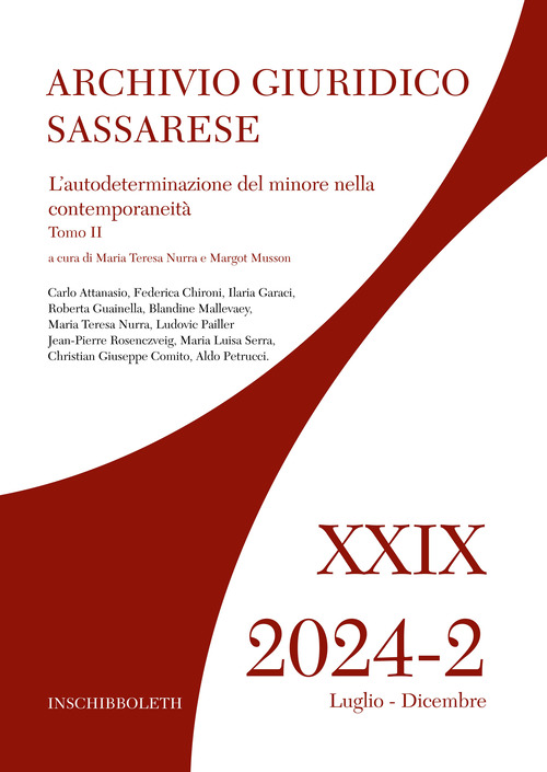 Archivio giuridico sassarese. Volume Vol. 2/2