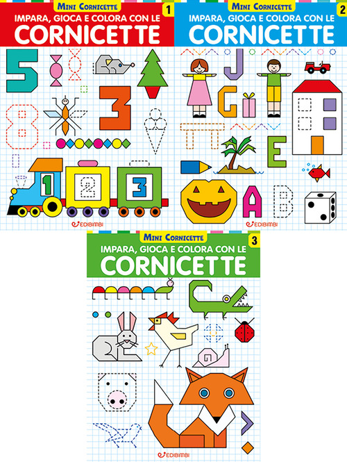 Mini cornicette. Impara, gioca e colora con le cornicette. Volume Vol. 1-3