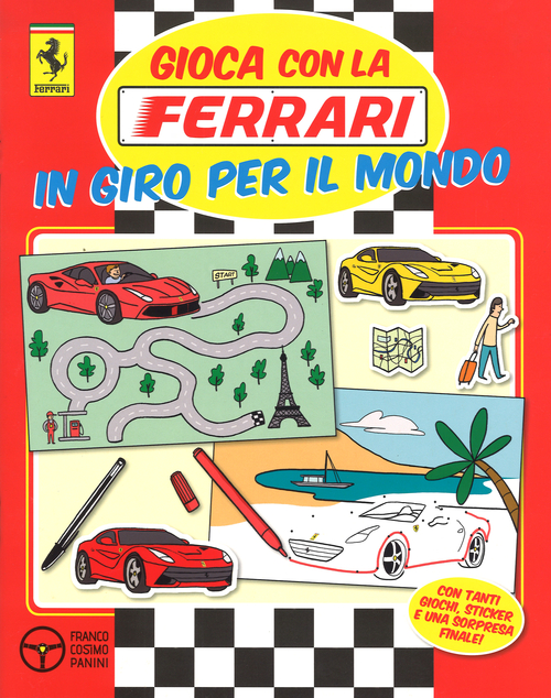 Gioca con la Ferrari in giro per il mondo. Con adesivi