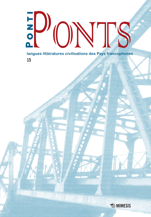 Ponti-Ponts. Langues Littératures. Civilisations des Pays Francophones