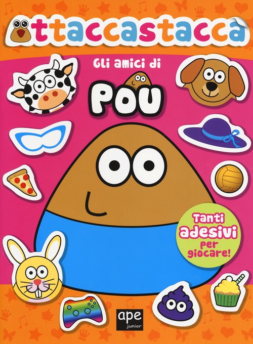 Gli amici di Pou. Attaccastacca. Con adesivi