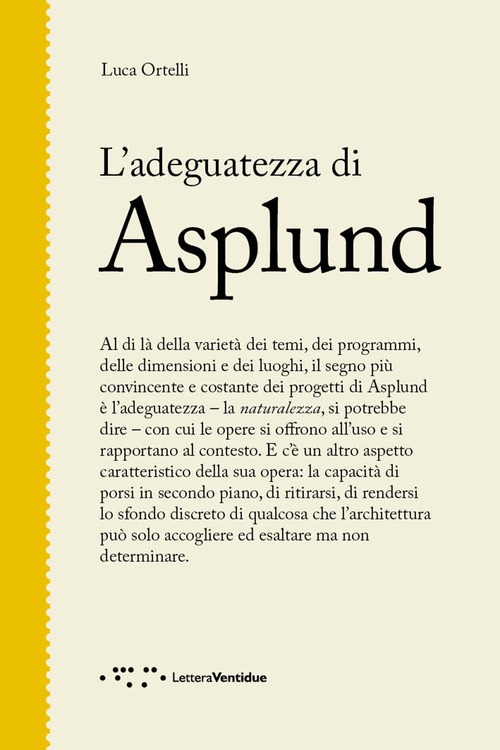 L'adeguatezza di Asplund