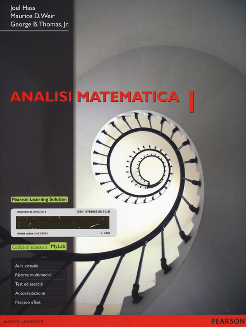 Analisi matematica 1. Ediz. MyLab. Con eText. Volume Vol. 1