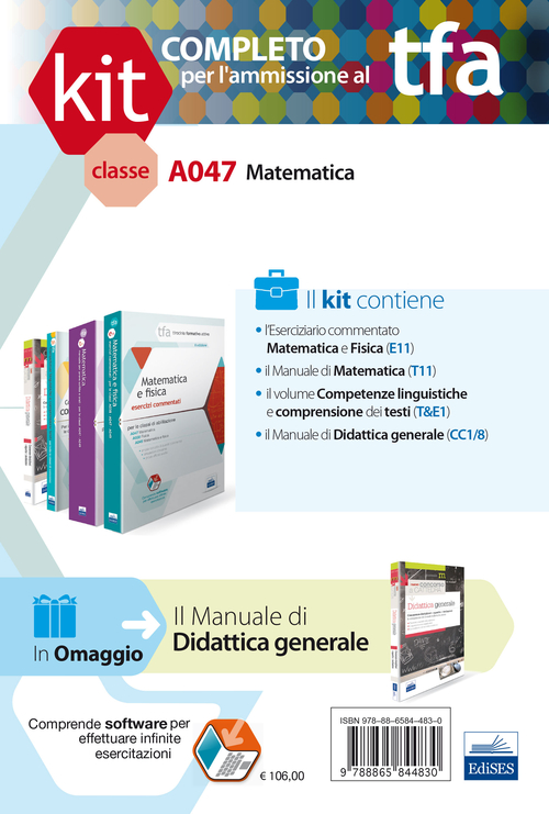 TFA. Classe A047 per prove scritte e orali. Manuali di teoria e esercizi di matematica. Ki completo