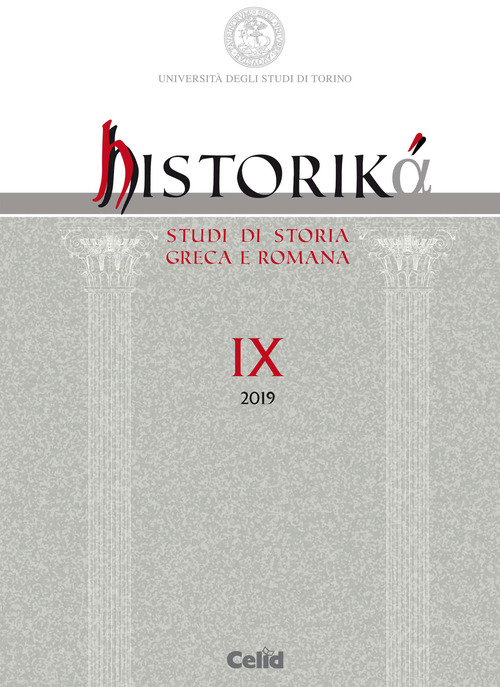 Historiká. Studi di storia greca e romana. Volume Vol. 9