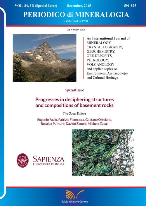 Periodico di mineralogia (2015). Ediz. inglese. Volume 84