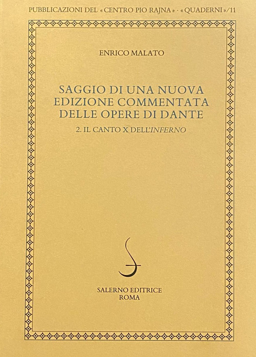 Saggio di una nuova edizione commentata delle opere di Dante