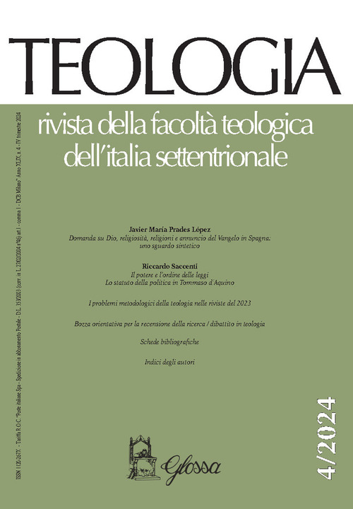 Teologia. Rivista della facoltà teologica dell'Italia settentrionale. Volume Vol. 4