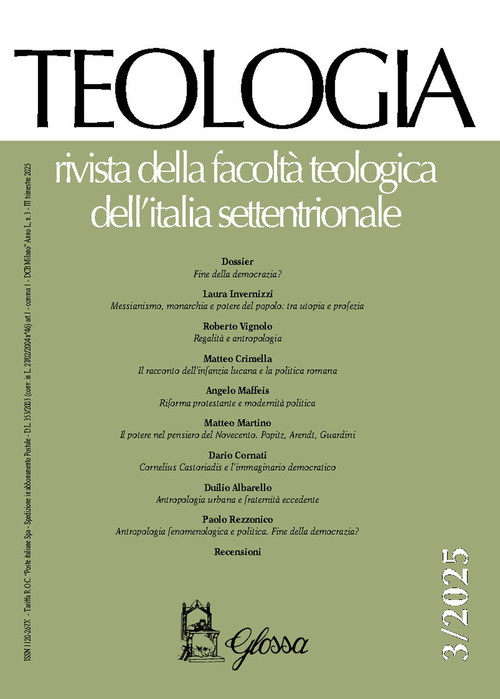 Teologia. Rivista della facoltà teologica dell'Italia settentrionale. Volume Vol. 3