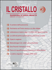 Copertina di: Il cristallo. Rassegna di varia umanità 2015