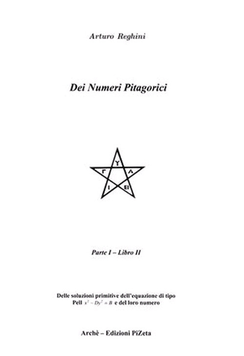 Dei numeri pitagorici. Volume Vol. 1/2