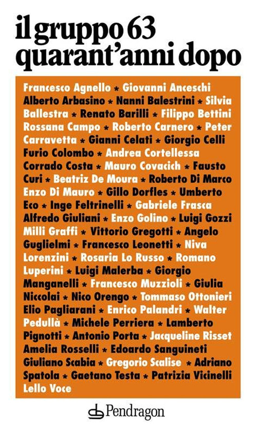 Il Gruppo 63 quarant'anni dopo