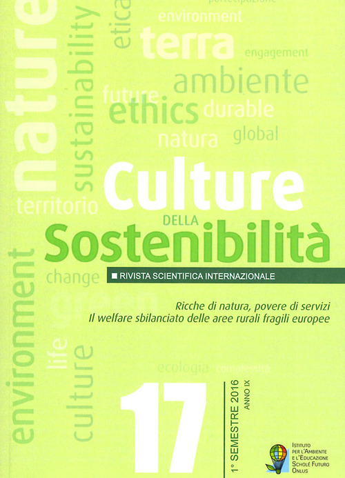 Culture della sostenibilità. Volume Vol. 17