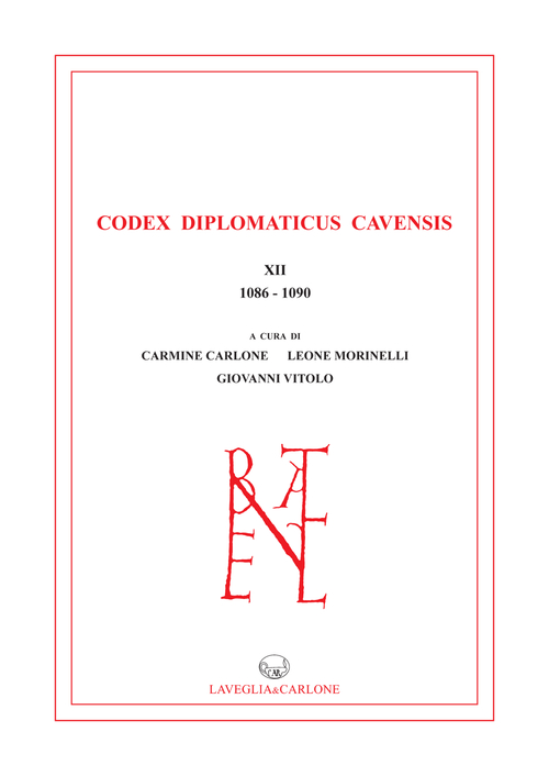 Codex Diplomaticus Cavensis (1086-1090). Volume Vol. 12
