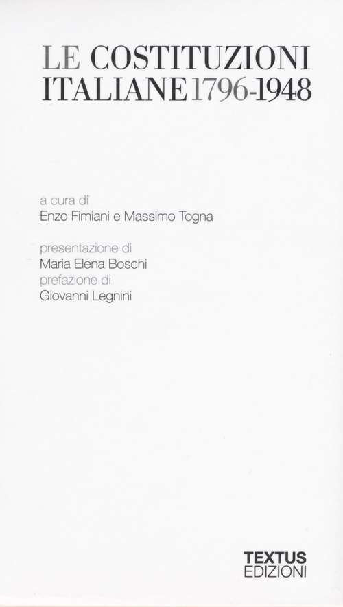 Le Costituzioni italiane (1796-1948)