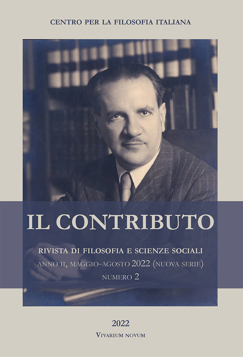 Il contributo. Rivista di filosofia e scienze sociali. Volume Vol. 2