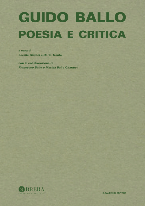 Guido Ballo. Poesia e critica