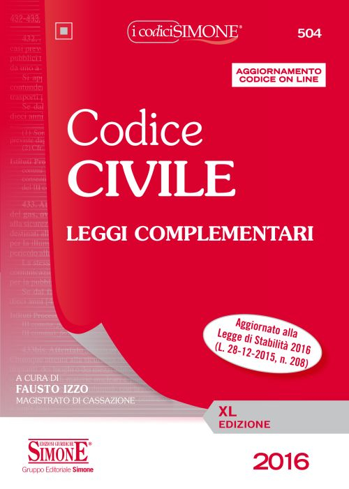 Codice civile. Leggi complementari