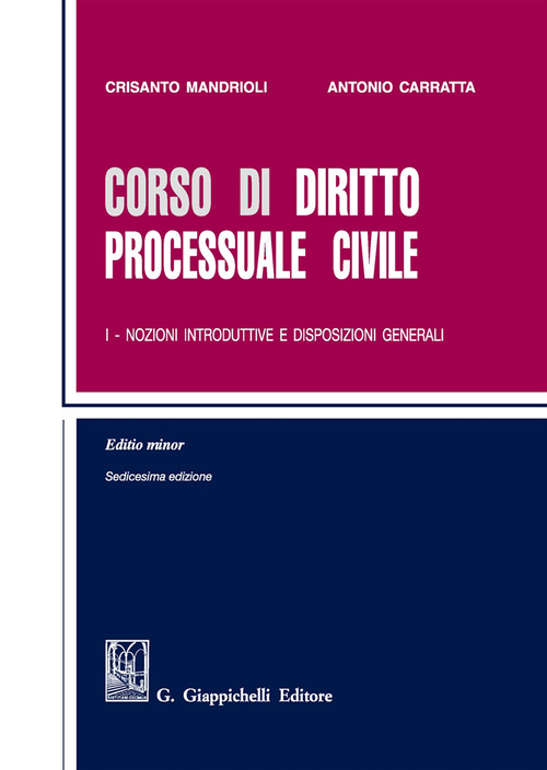 Corso di diritto processuale civile. Ediz. minore