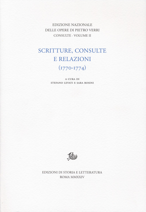 Scritture, consulte, relazioni ii. Volume Vol.