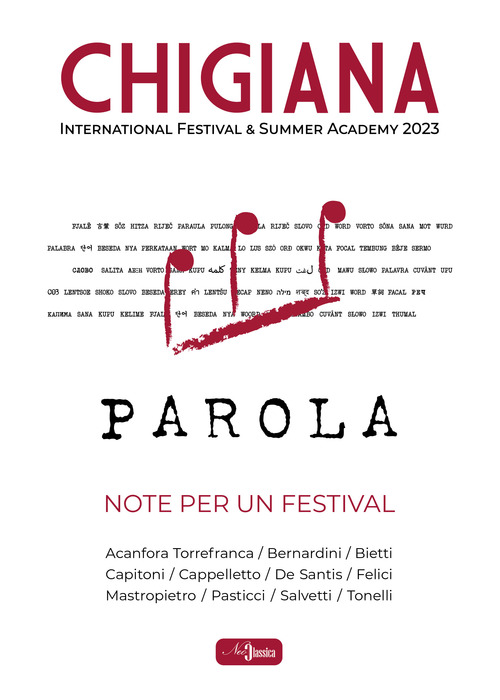 Parola. Note per un festival