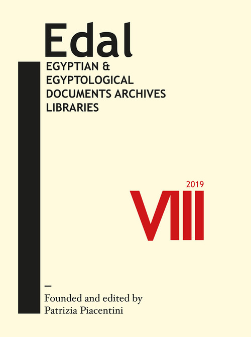 EDAL: egyptian & egyptological documents archives libraries. Volume Vol. 8