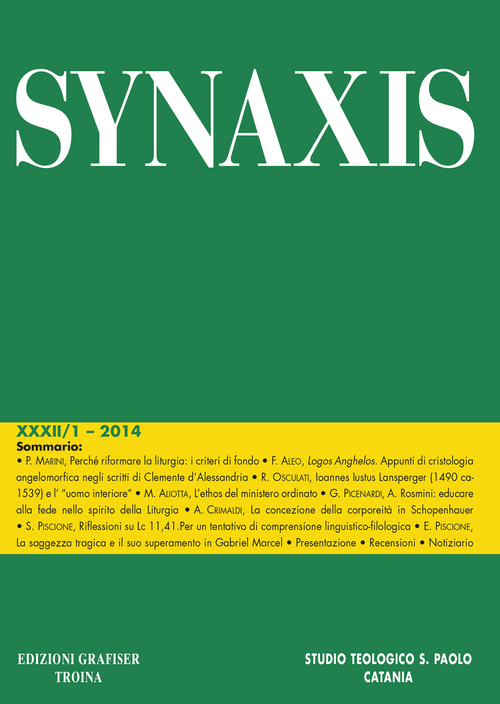 Synaxis. Volume Vol. 32