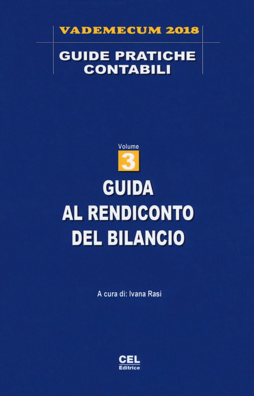 Guida al rendiconto del bilancio. Vademecum 2018. Volume Vol. 3