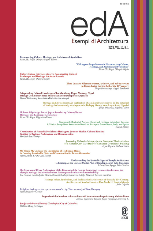 EDA. Esempi di architettura 2023. International journal of architecture and engineering. Volume Vol. 10/2