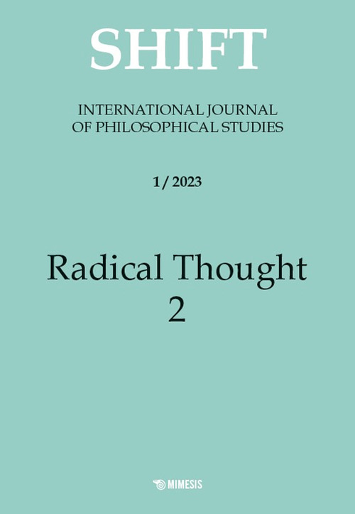 Shift. International journal of philosophical studies. Volume Vol. 1
