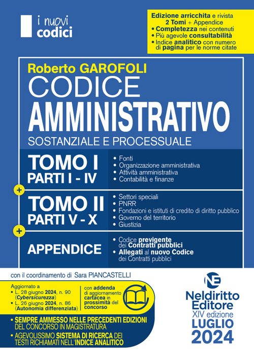 Codice amministrativo sostanziale e processuale
