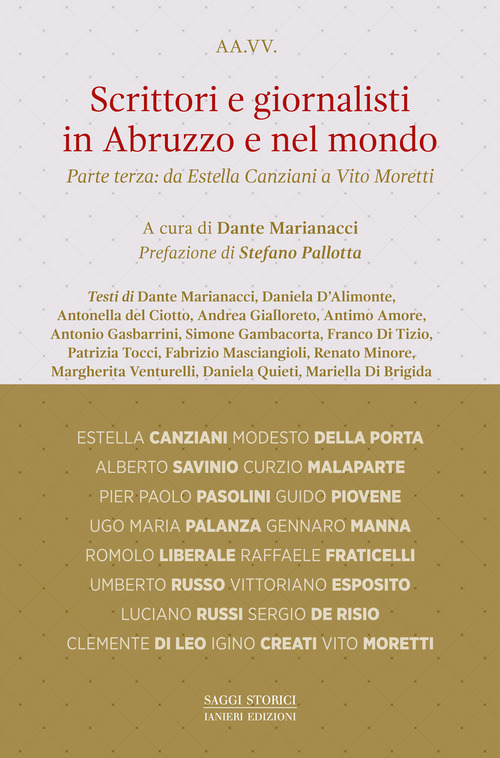 Scrittori e giornalisti in Abruzzo e nel mondo. Volume Vol. 3