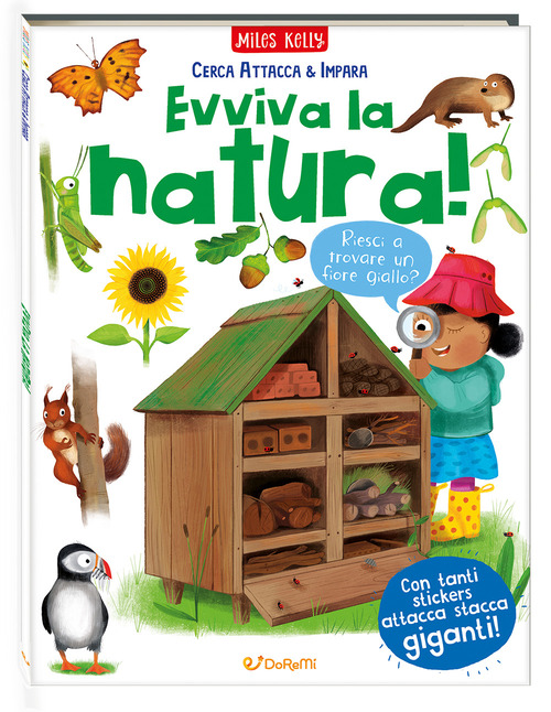Evviva la natura! Cerca attacca & impara. Con adesivi